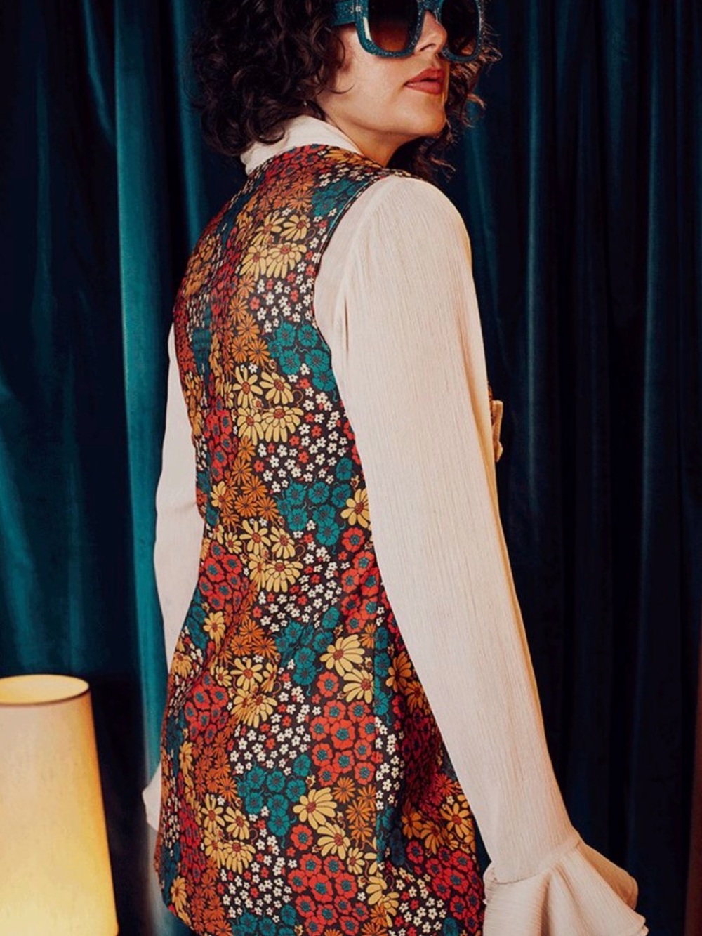 Hippie Shake-Harlow Ditsy Floral Waistcoat